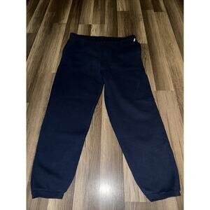 Vintage Russell Athletic Sweatpants Made In USA Navy Blue Medium 36x28